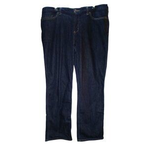 Carhartt Women's Flannel Lined Straight Jeans Size 16 Short